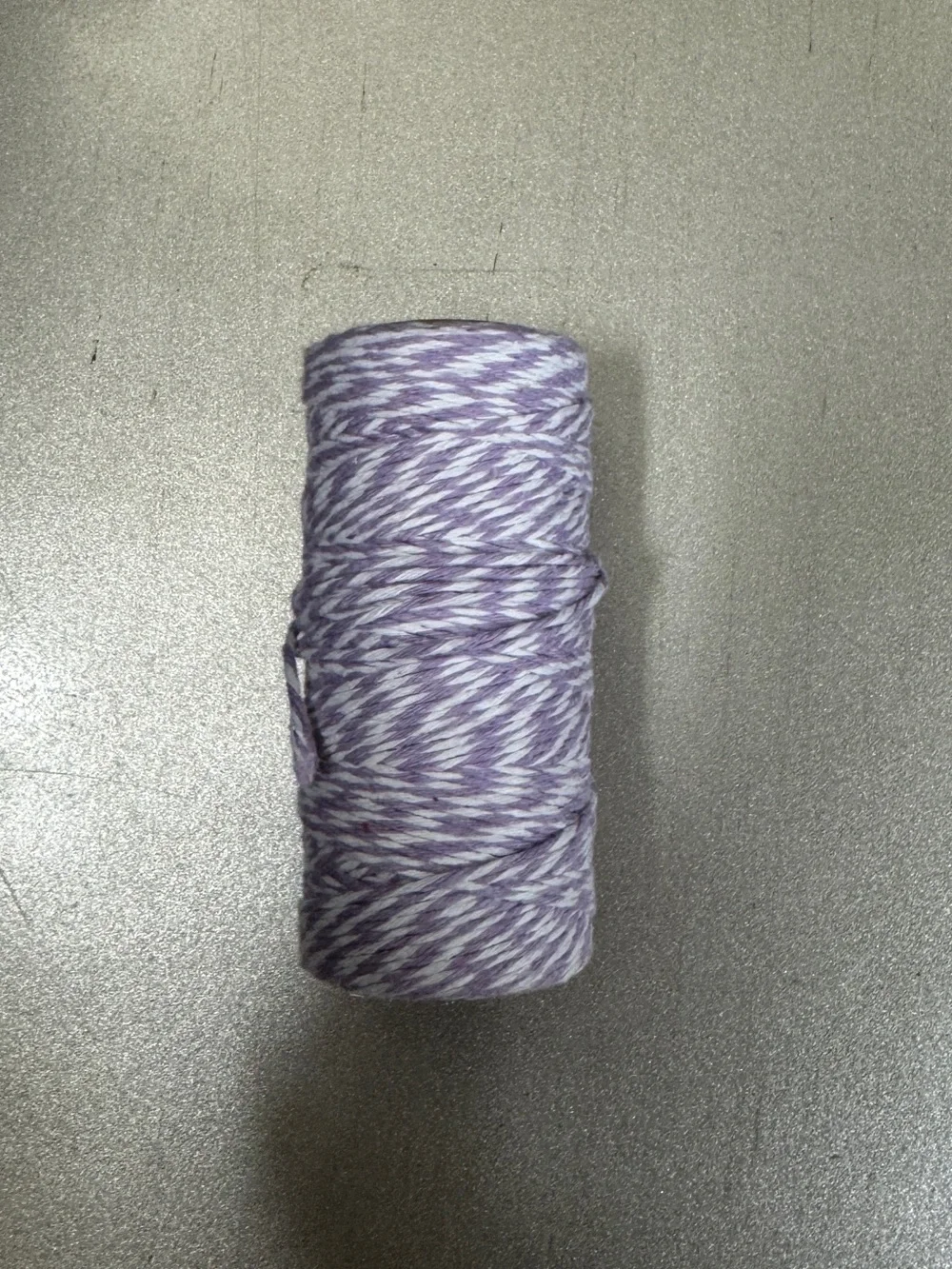 Purple & White Baker's Twine Cotton Craft Cord Spool - 2.4 oz